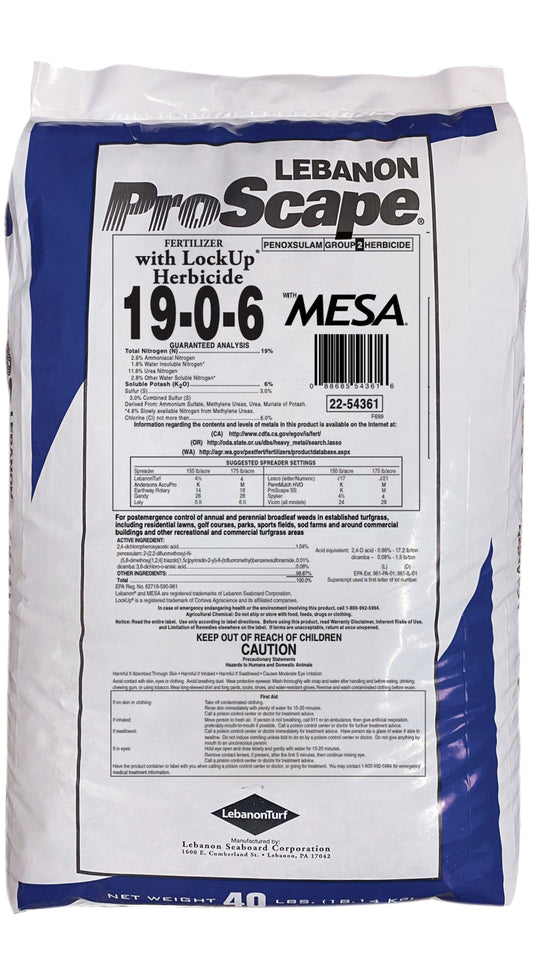 Lebanon ProScape 19-0-6 33% MESA LockUp - 40# Bag