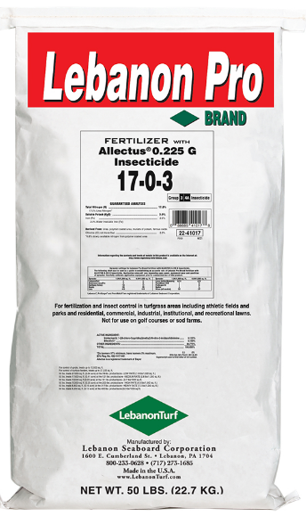 Labanon Pro 17-0-3 40% PCU 2% Fe .225 Allectus - 50# Bag