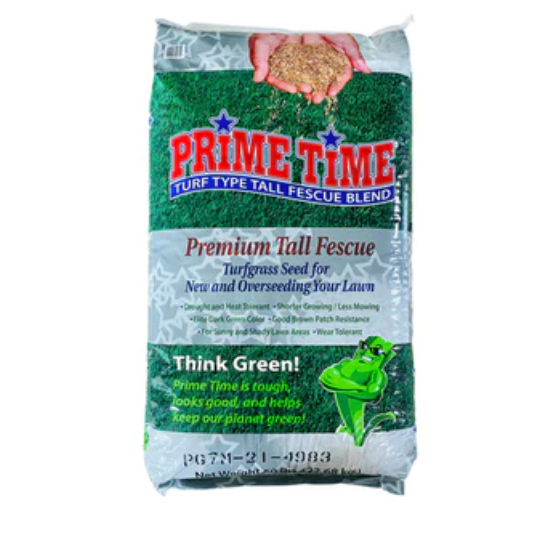 Burlingham Seeds Prime Time Turf Type Tall Fescue Blend 50 lb bag for overseeding and new lawn
