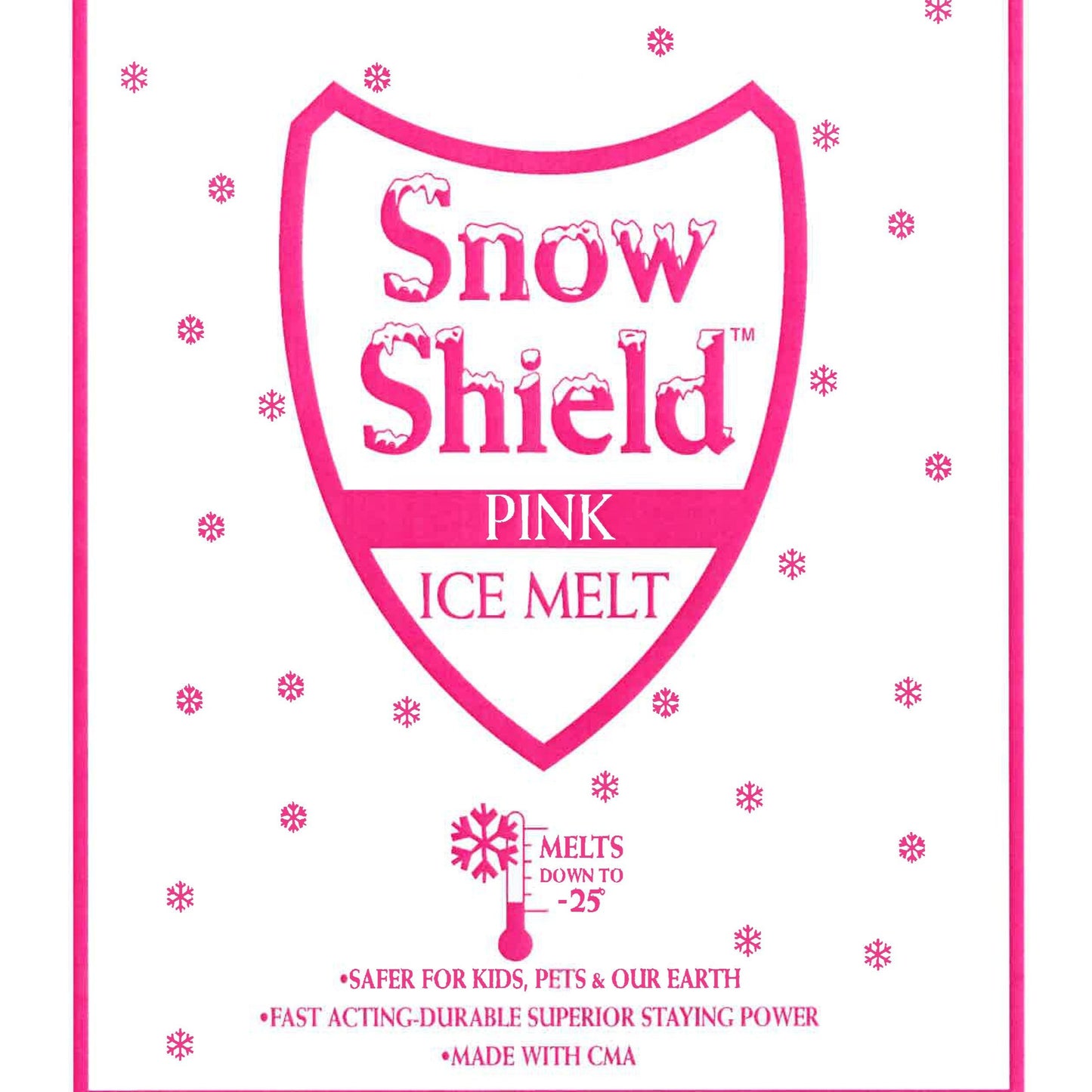 Snow Shield Pink Ice Melt - 50lb Bag