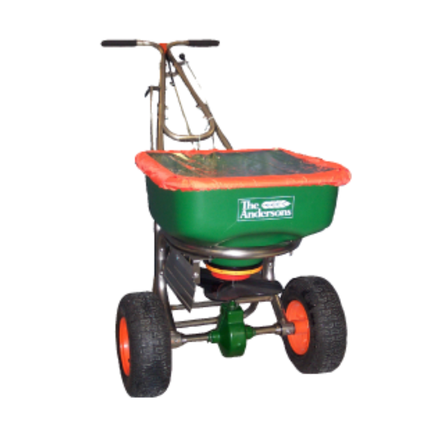 Stainless steel frame rotary spreader from Andersons